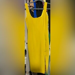 Bardot Yellow Midi Dress